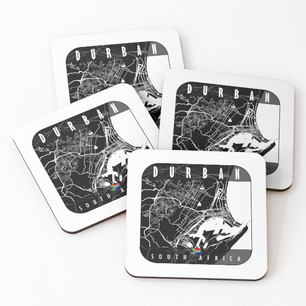 Item preview, DURBAN MAP SOUTH AFRICA designed and sold by lamon-tgibbs.