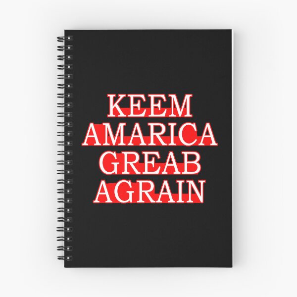 Item preview, Keem Amarica Greab Agrain Misspelled Anti Trump designed and sold by flippinsg.