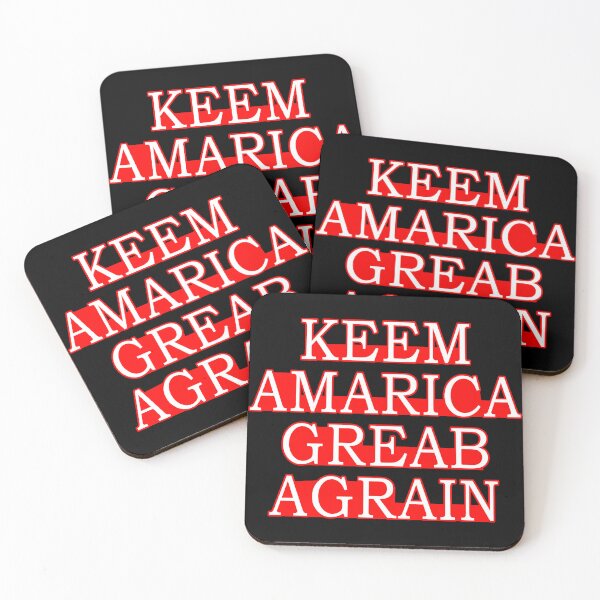 Item preview, Keem Amarica Greab Agrain mal escrito Anti Trump designed and sold by flippinsg.