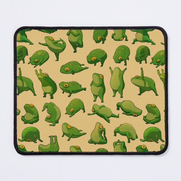 Item preview, Yoga Frogs Poster With Text designed and sold by DingHuArt.