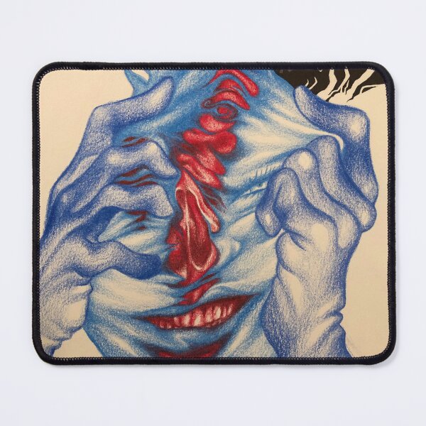 Item preview, Blue person pulling face in two designed and sold by aperpegls.