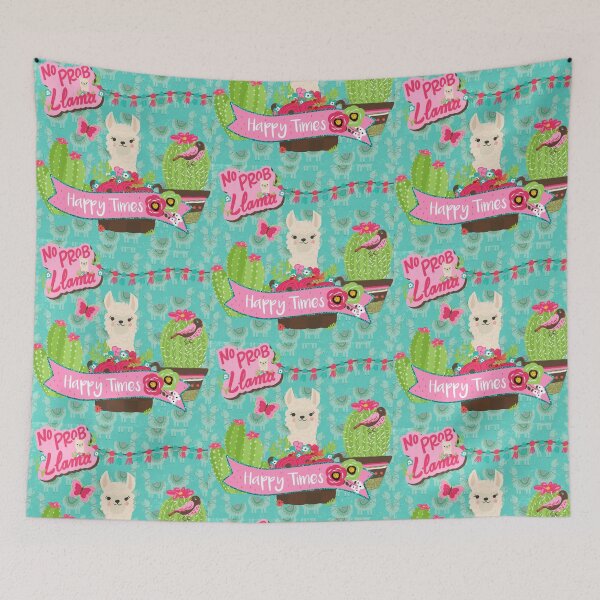 Item preview, No Problem Llama Happy Times designed and sold by Livn2laugh.