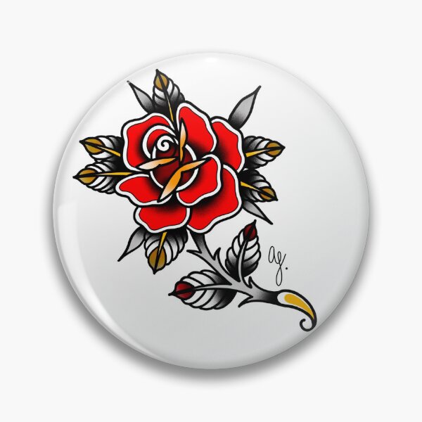 Item preview, Traditional rose designed and sold by atattoo41.