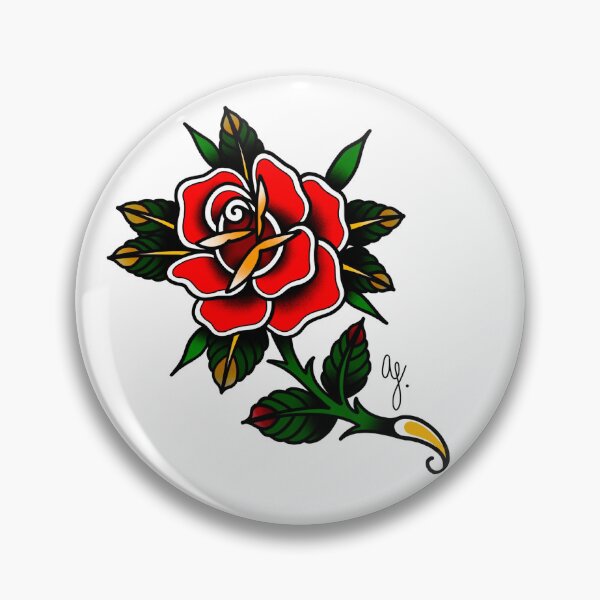 Item preview, Traditional rose designed and sold by atattoo41.
