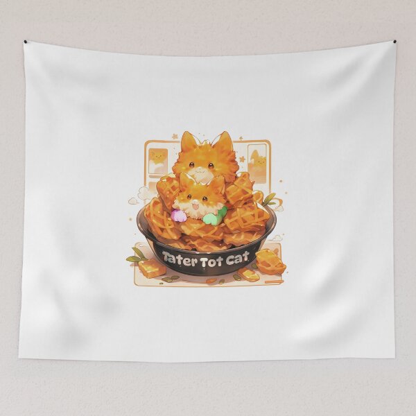 Artikelvorschau, Tater Tot Cat im Waffelbecher. entworfen und verkauft von AnuStudios.
