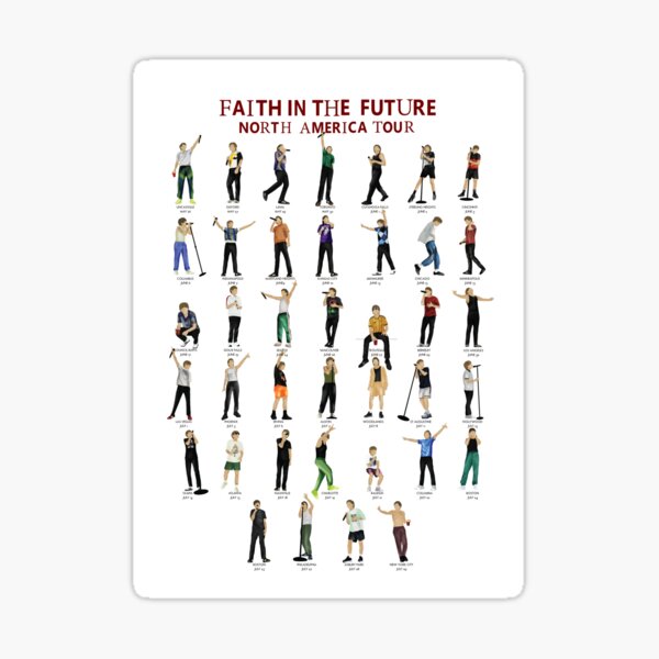 Item preview, faith in the future world tour designed and sold by BeOutrageouss.