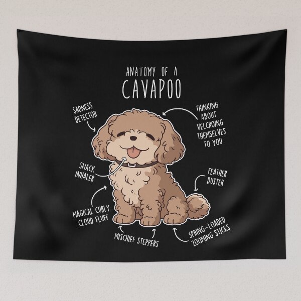 Item preview, Cavapoo Dog Anatomy designed and sold by Clara Hollins.