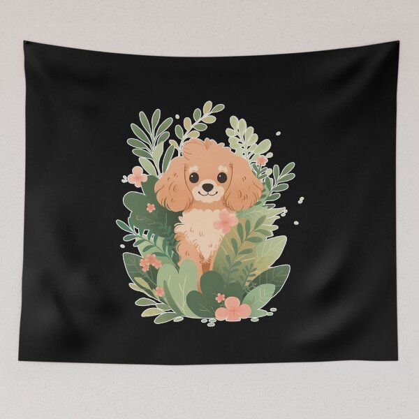 Item preview, Cavapoo Dog Ferns designed and sold by Clara Hollins.