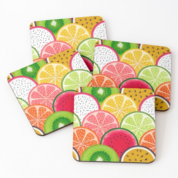 Item preview, Tropical Fruits Geometric designed and sold by Designsbyluzia.