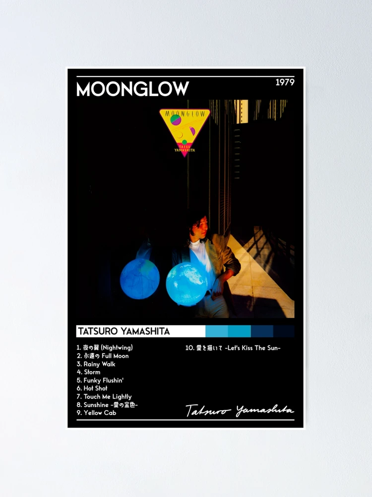 Moonglow Album Cover - Tatsuro Yamashita | City Pop | 70s 80s 90s | Track  List | | Poster