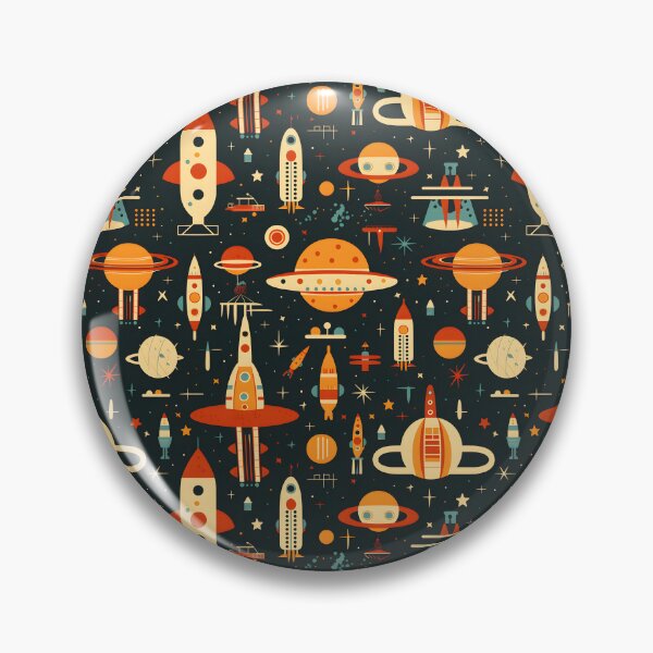 Item preview, Vintage Retro Dark Space Technology – Seamless designed and sold by GalacticLabs.