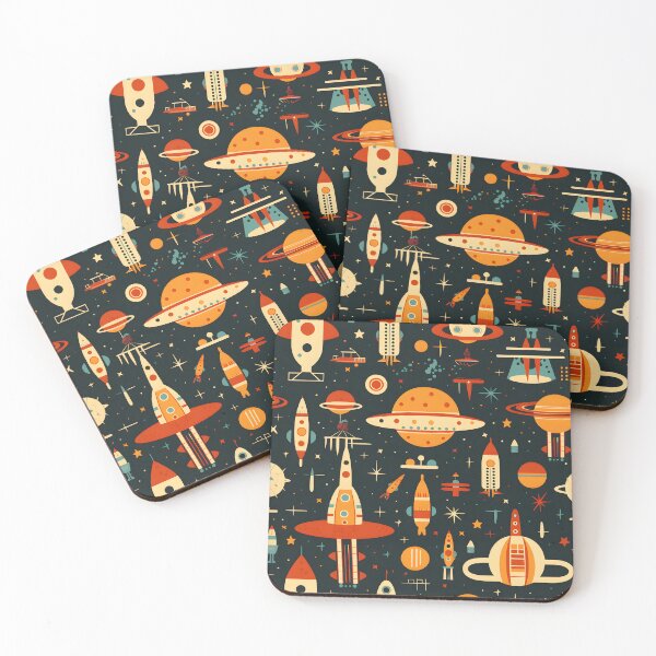 Item preview, Vintage Retro Dark Space Technology – Seamless designed and sold by GalacticLabs.