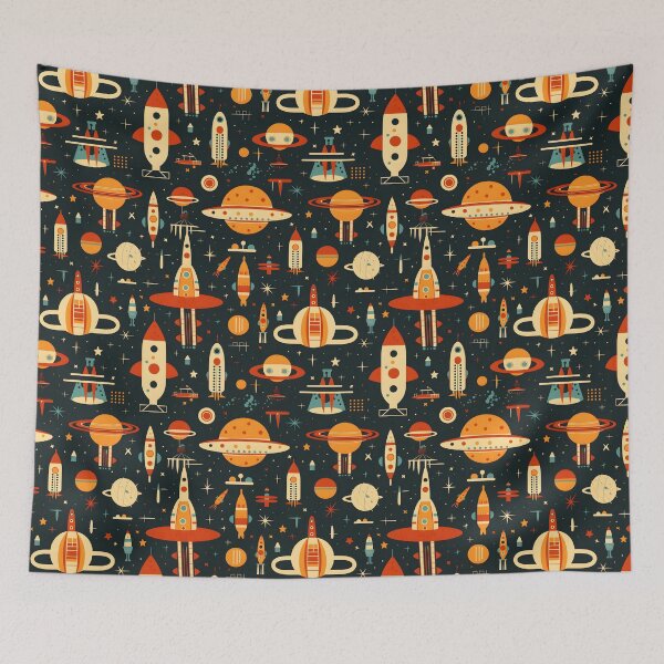 Item preview, Vintage Retro Dark Space Technology – Seamless designed and sold by GalacticLabs.
