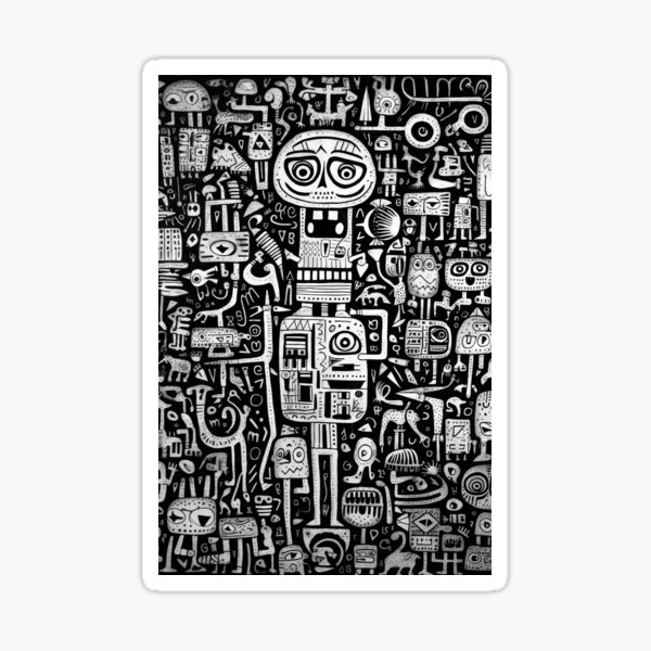 Item preview, Visions of Contrasts: Pop-Art Abstraction in Black and White designed and sold by Piotrek0001.