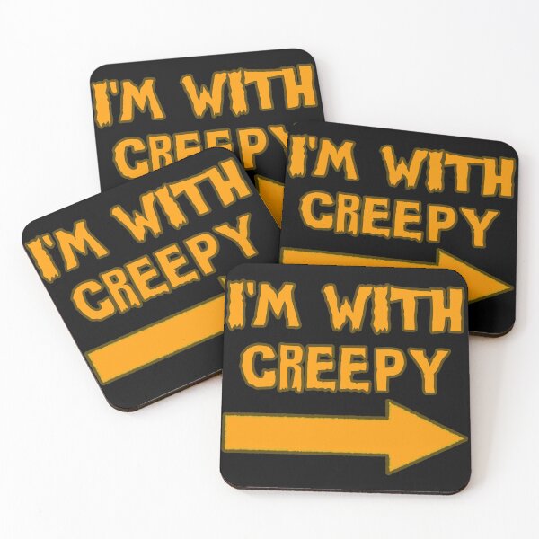 Item preview, I'm With Creepy Funny Halloween designed and sold by flippinsg.