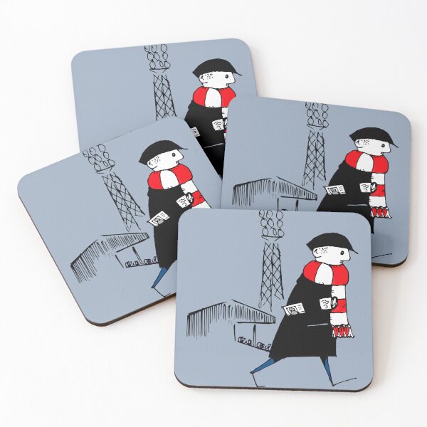 Item preview, FCF Gorra plana Fan Football Fan Pañuelo rojo y blanco designed and sold by SyonaCalthorpe.