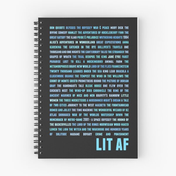 Item preview, Literature AF blue 2 (black) designed and sold by animinimal.