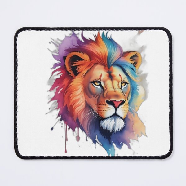 Item preview, Splash of color Lion designed and sold by Oaknlane.