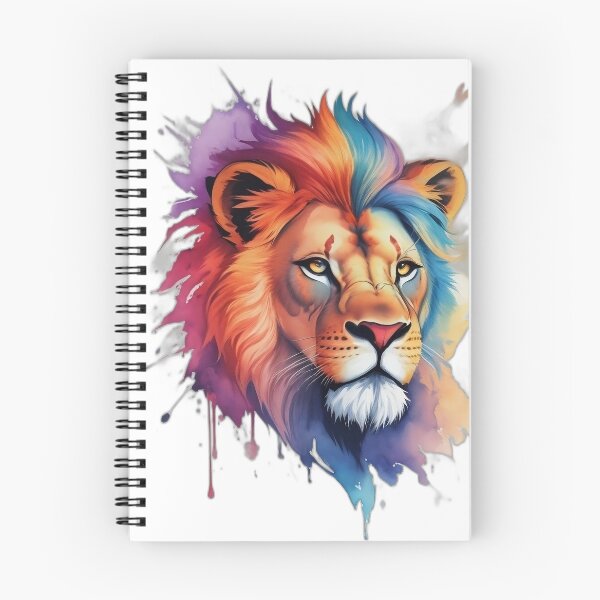 Item preview, Splash of color Lion designed and sold by Oaknlane.