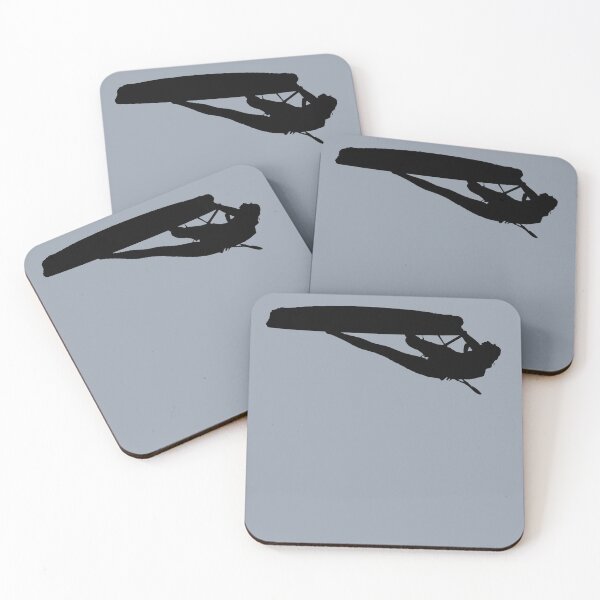 Item preview, Kitesurfer Freestyle Action Black Silhouette Vector Art designed and sold by taiche.
