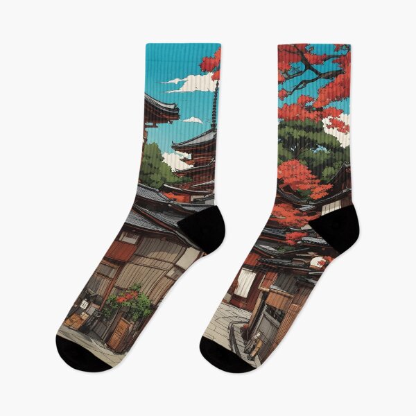 Item preview, Colorful Street in Kyoto, Japan designed and sold by RandomJunction.
