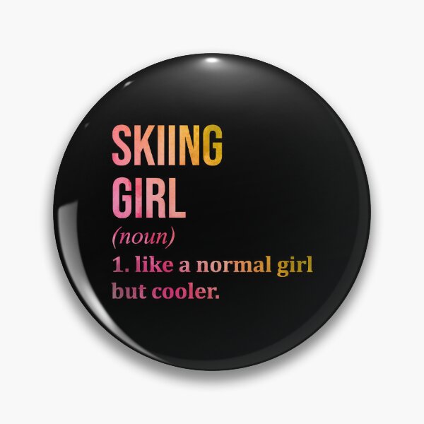 Item preview, Skiing Girl Definition in Watercolor designed and sold by XCIV.