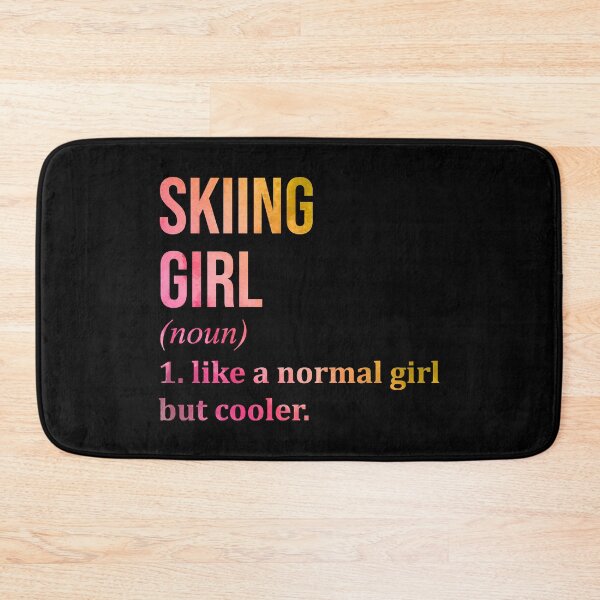 Item preview, Skiing Girl Definition in Watercolor designed and sold by XCIV.