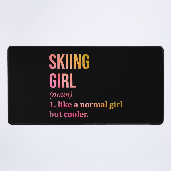 Item preview, Skiing Girl Definition in Watercolor designed and sold by XCIV.
