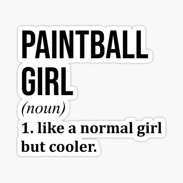 Vista previa del artículo con la obra «Chica Paintball Definición», diseñado y vendido por XCIV.