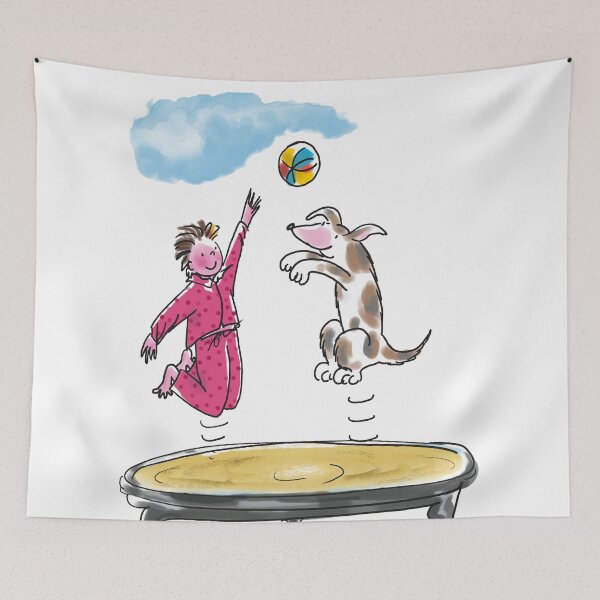 Item preview, Cute Child Playing with a Dog designed and sold by Suibets.