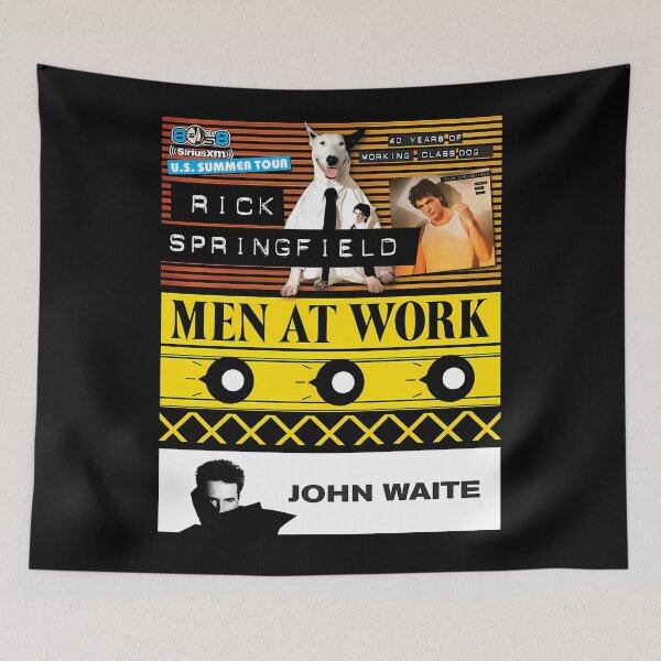 Item preview, men at work of Rick 40 Years of Working Class Dog Springfield U.S. US designed and sold by BitsLaraLuxury.