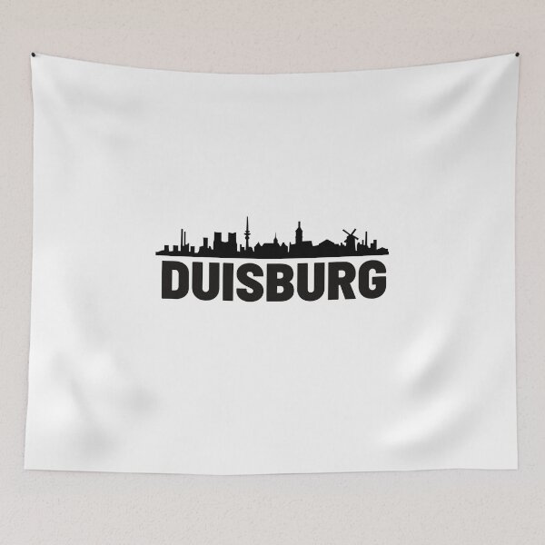 Item preview, Duisburg city silhouette illustation  designed and sold by DeluxBee.