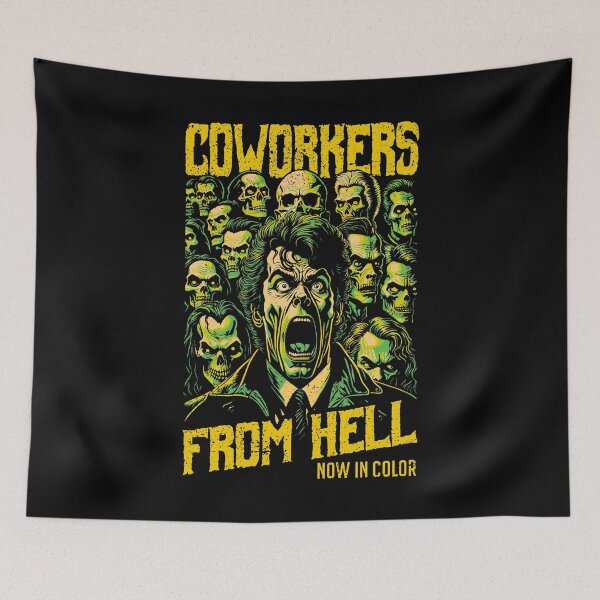 Item preview, Coworker Retro Horror Movie Poster Funny Coworkers Halloween designed and sold by GrandeDuc.