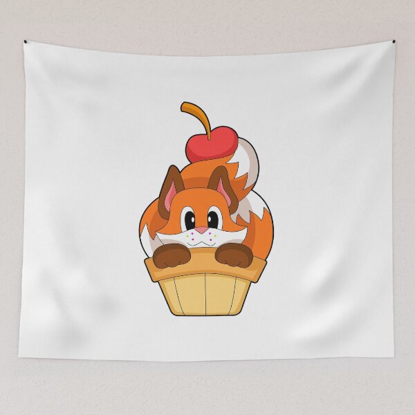 Item preview, Fox Ice cream cone Cherry designed and sold by Snabdesign84.