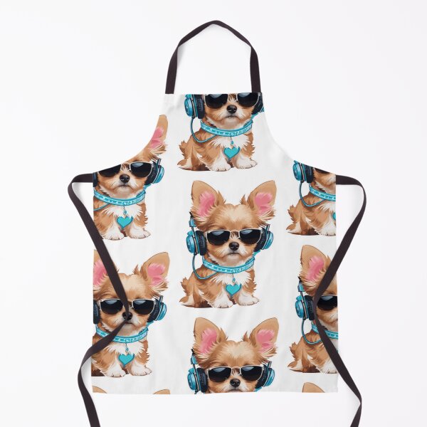 Item preview, Chorky puppy watercolor listening to music designed and sold by melyD74.