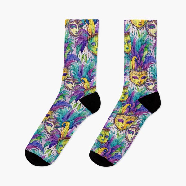 Item preview, Mardi Gras Nueva Orleans Acuarela de patrones sin fisuras designed and sold by PutsGroup.