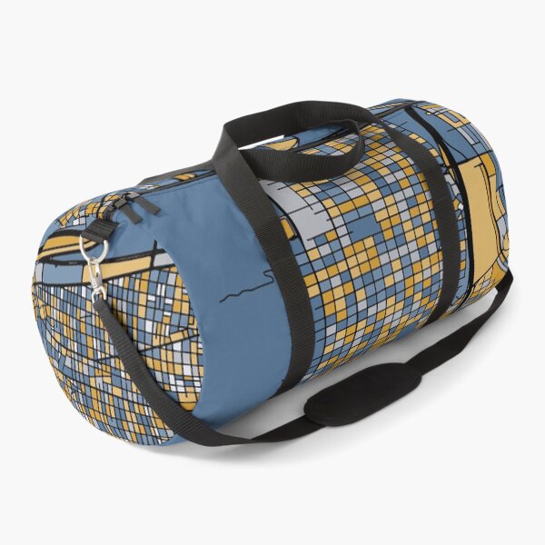 Item preview, El Paso Map Pattern in Blue & Gold designed and sold by PatternMaps.