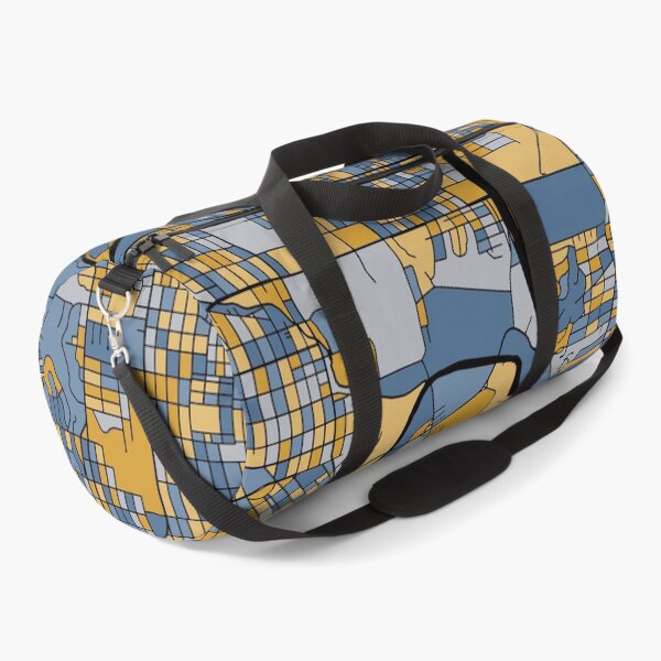Item preview, Fort Worth Map Pattern in Blue & Gold designed and sold by PatternMaps.