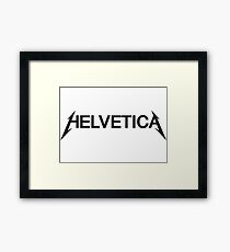 Helvetica T-Shirt Framed Print