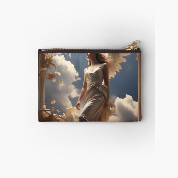 Item preview, Ethereal Ascent: Person on Heaven's Staircase Amidst Columns, Sky, and Clouds designed and sold by oanaunciuleanu.