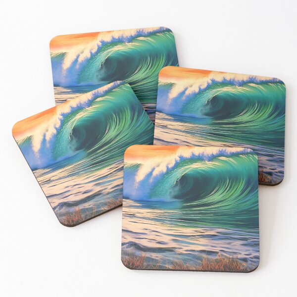 Item preview, Trestles Beach San Clemente Wave Surf Digital Illustration designed and sold by EVAWCollection.