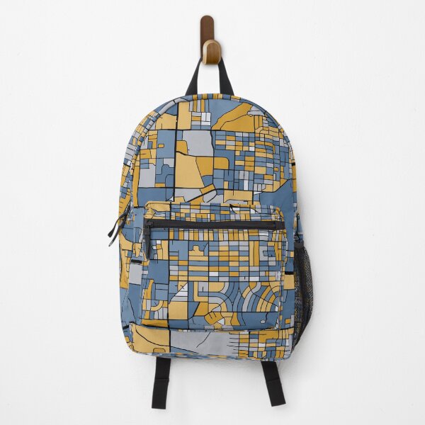 Item preview, Omaha Map Pattern in Blue & Gold designed and sold by PatternMaps.