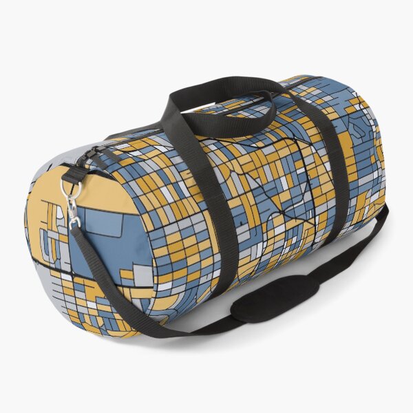 Item preview, Omaha Map Pattern in Blue & Gold designed and sold by PatternMaps.