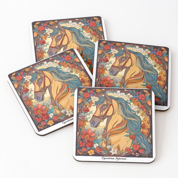 Item preview, Opal Radiance - Art Nouveau Horse designed and sold by EquestrianImperium.