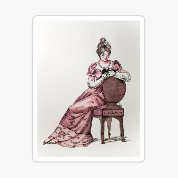 The Pink Lady of 1815 Sticker