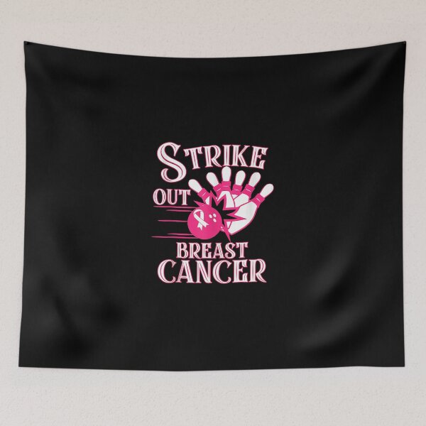 Item preview, Breast Cancer Awareness - Bowling Strike Out Pink Ribbon   designed and sold by JacqueMeltone.