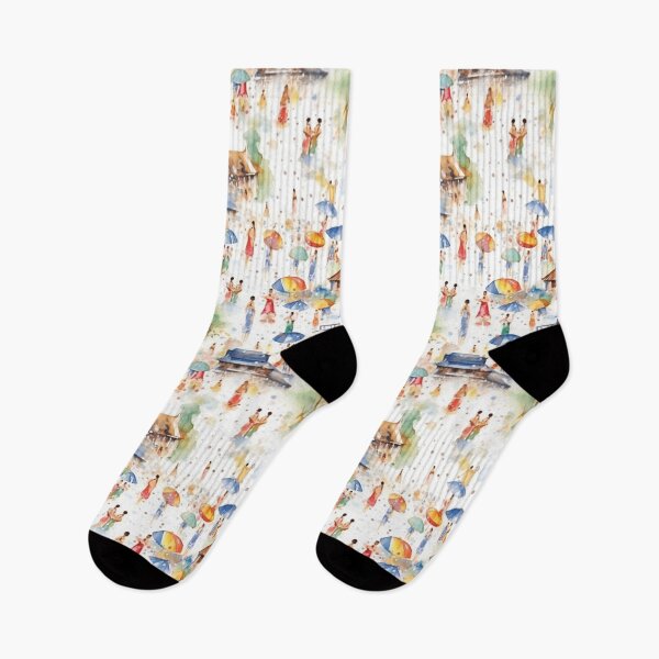 Item preview, Songkran en Tailandia Acuarela de patrones sin fisuras designed and sold by PutsGroup.