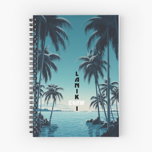 Item preview, Lanikai Beach Oahu Palm Tree Digital Illustration designed and sold by EVAWCollection.