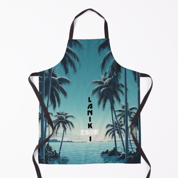 Item preview, Lanikai Beach Oahu Palm Tree Digital Illustration designed and sold by EVAWCollection.