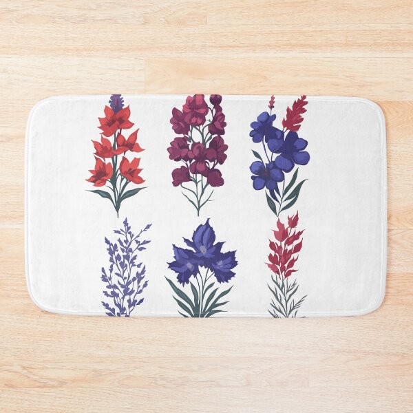 Item preview, Larkspur Blooms flower  designed and sold by ColorSplash123.